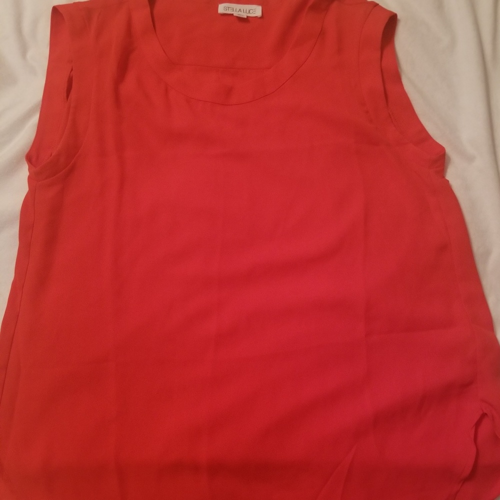 Red blouse